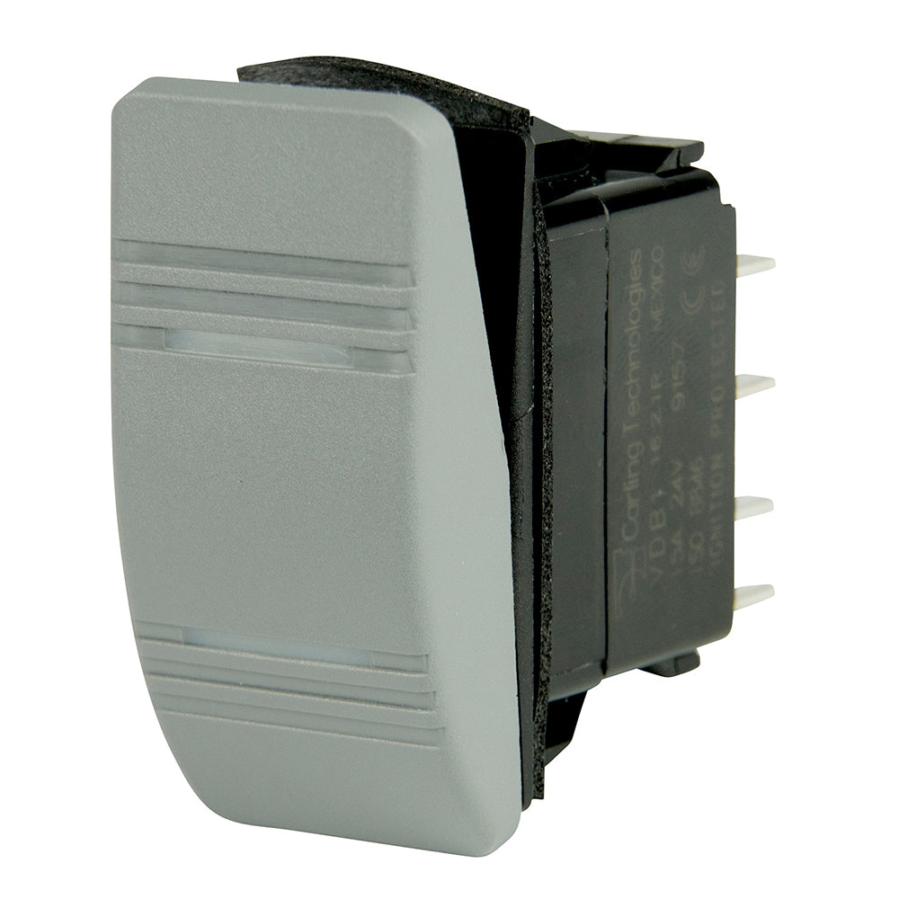 BEP DPDT Contura Switch with 2-Amber LEDs - Gray ON/ON [1001812] - Great Deal