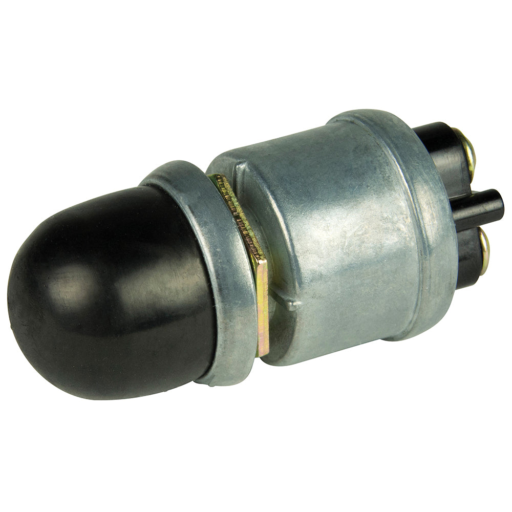 Heavy-Duty BEP 2-Position SPST Push Button Switch with Cover - 35 Amp - Ideal for Intermittent Use