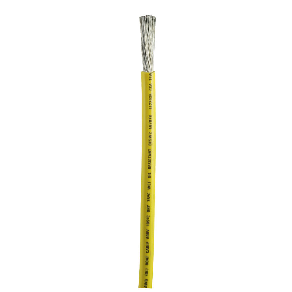 Ancor 2 AWG Yellow Battery Cable - Sold by the Foot [1149-FT] - Great Deal