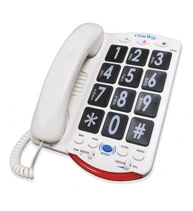 Large Black Keys 50dB Amplified Digital Phone for Clear Calls