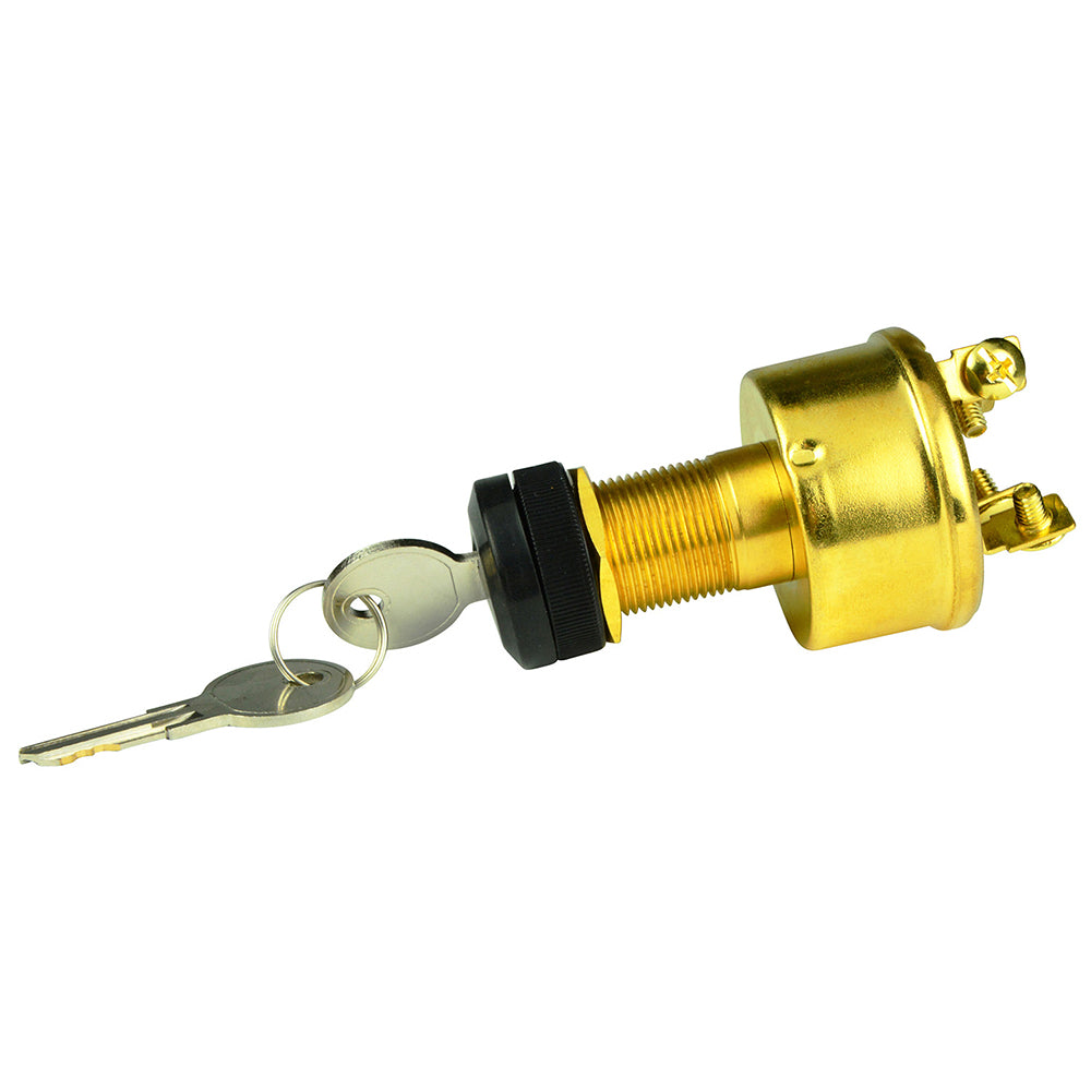 Hot Sale! 4-Position Brass Marine Ignition Switch - Accessory/OFF/Ignition & Accessory/Start [1001609]