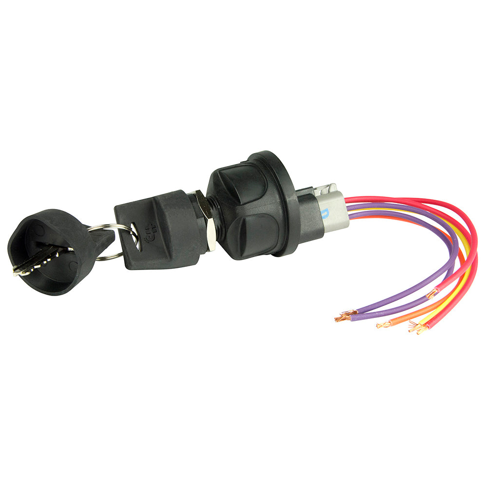 BEP 4-Position Sealed Nylon Ignition Switch - 12V/24V DC, 10A at 12V, 5A at 24V [1001603]