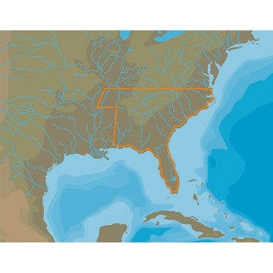 C-MAP 4D microSD: Premium Charts for US South East Lakes
