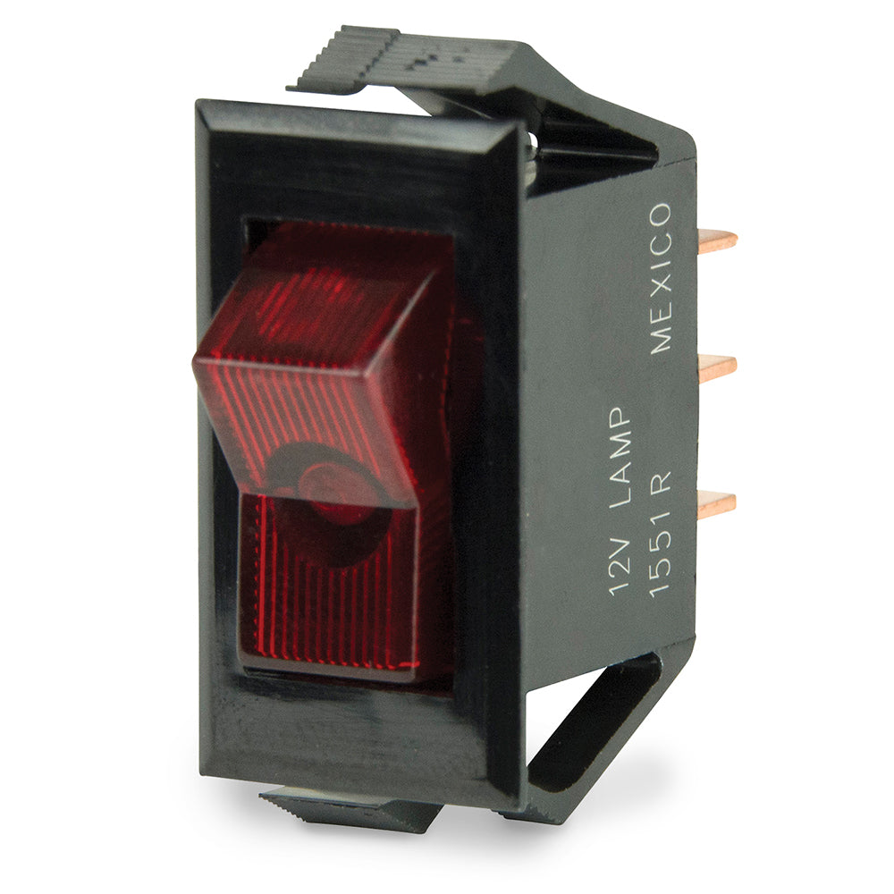 BEP 12V Red LED Illuminated SPST Rocker Switch - OFF/ON Sale [1001705]