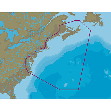 New C-MAP 4D microSD Chart: Nova Scotia to Chesapeake Bay