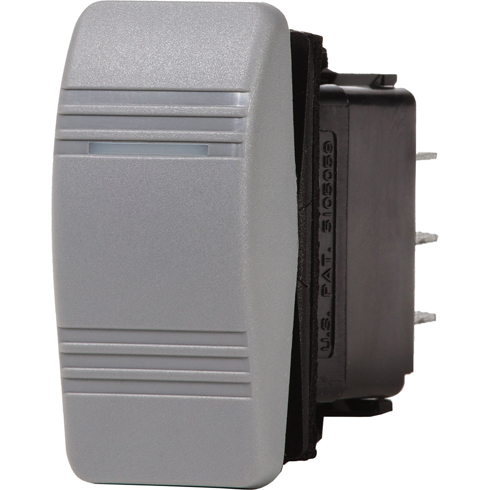 Gray Blue Sea 8221 Water-Resistant Double Pole Double Throw Contura III Switch