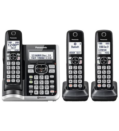 Hot Deal! 3HS Cordless Telephone with Answering Machine, Dual Keypad and Link2Cell Function