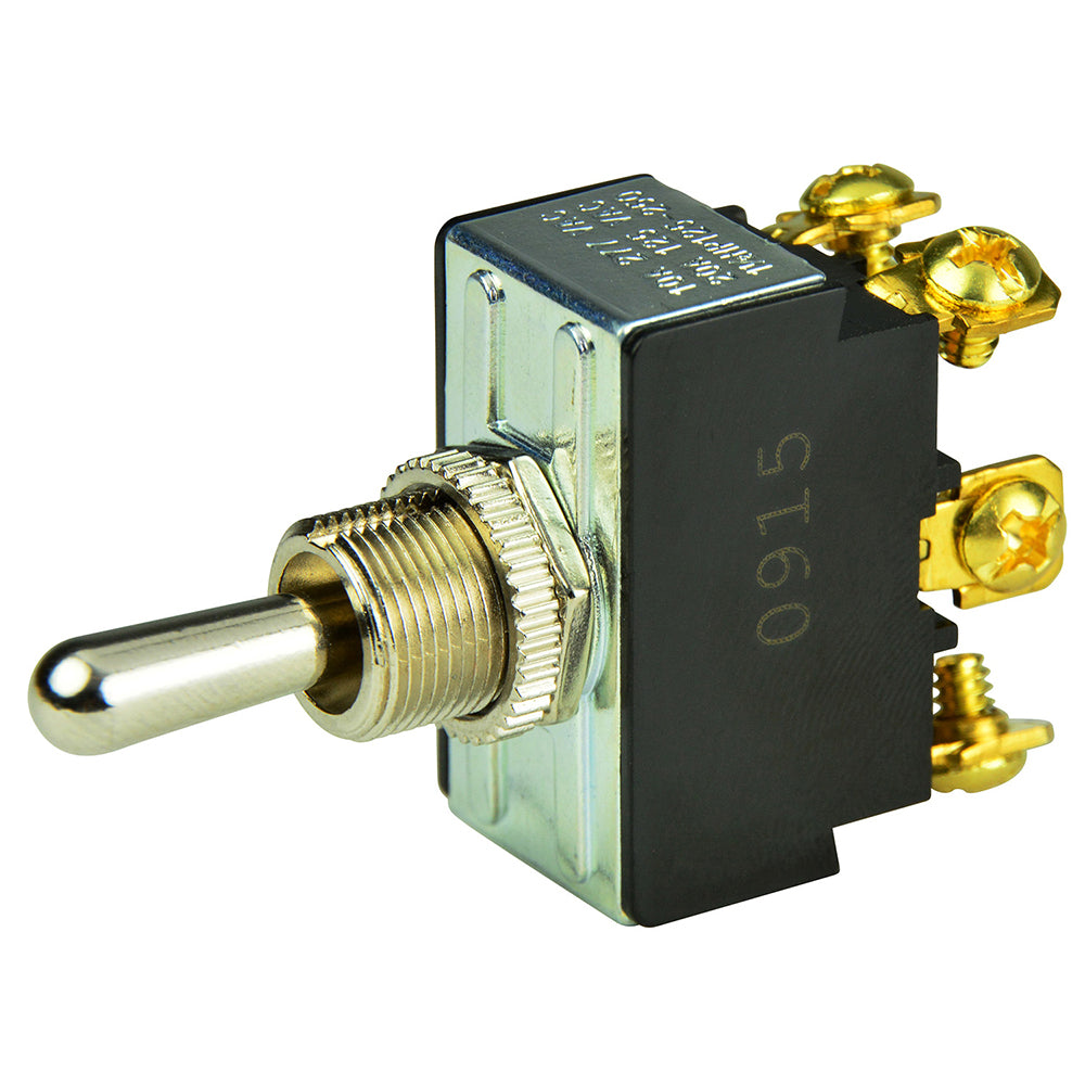 Chrome Plated DPDT Toggle Switch - (ON)/OFF/(ON) [Part #1002012]