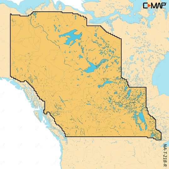 C-MAP Reveal X Inland West Canada Lakes High-Res microSD Card