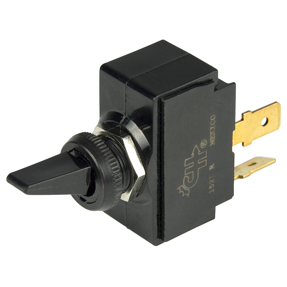 12V SPST Nylon ON/OFF Toggle Switch with Standard Black Handle [1001901]