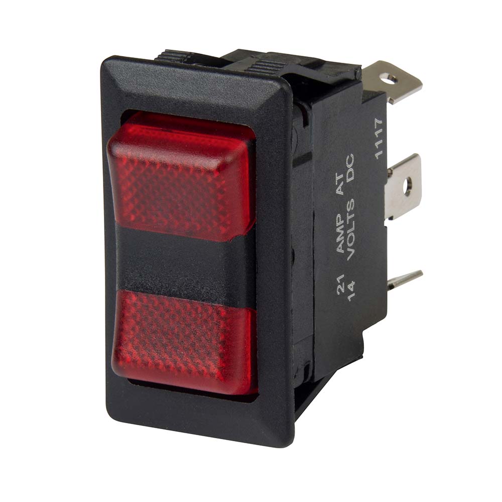 Hot Deal! BEP 12V/24V SPDT Rocker Switch with 2 LEDs - ON/OFF/ON [1001715]