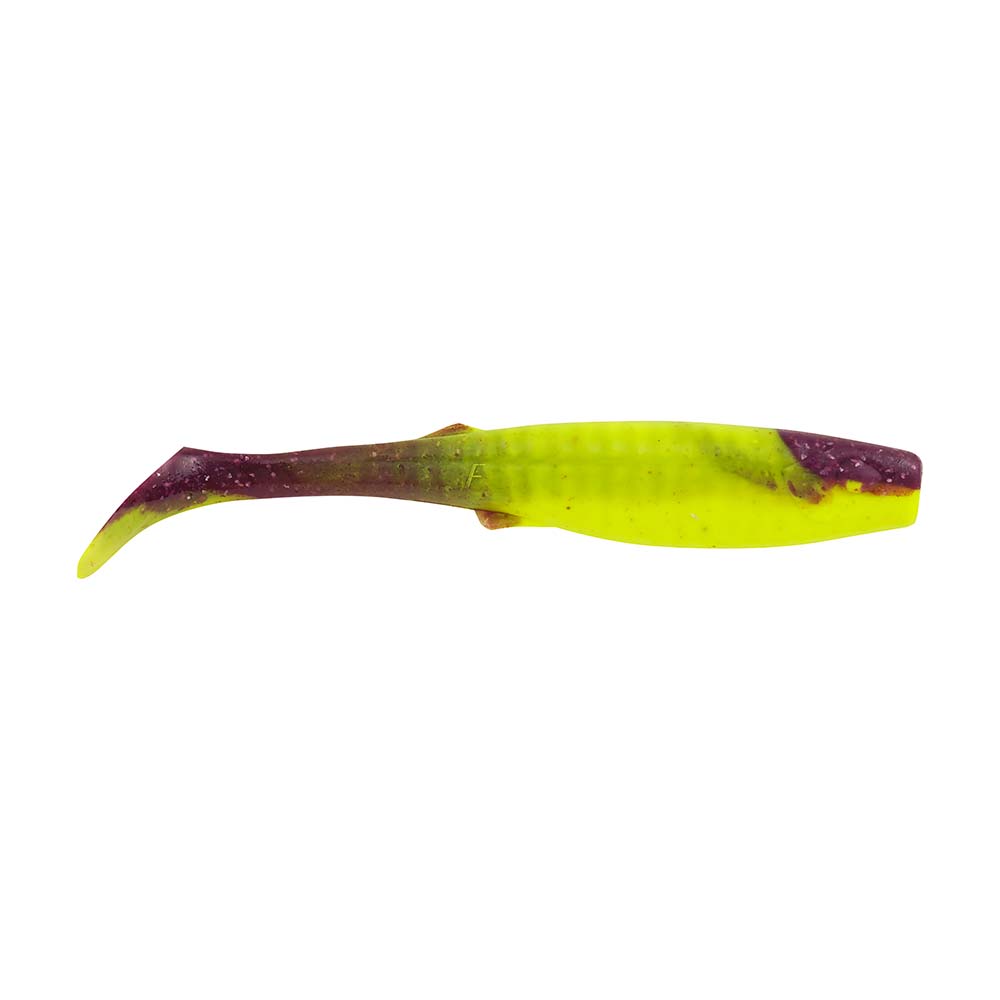 Hot Deal! Berkley Gulp Paddleshad 4-inch Soft Bait in Purple Tiger Color