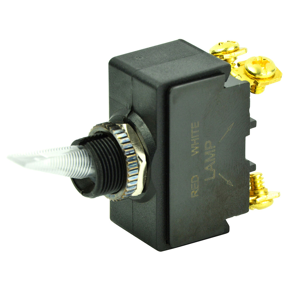 Hot Sale! 12V Red LED SPST Lighted Toggle Switch with #6-32 Terminals, ON/OFF Function [1001908]