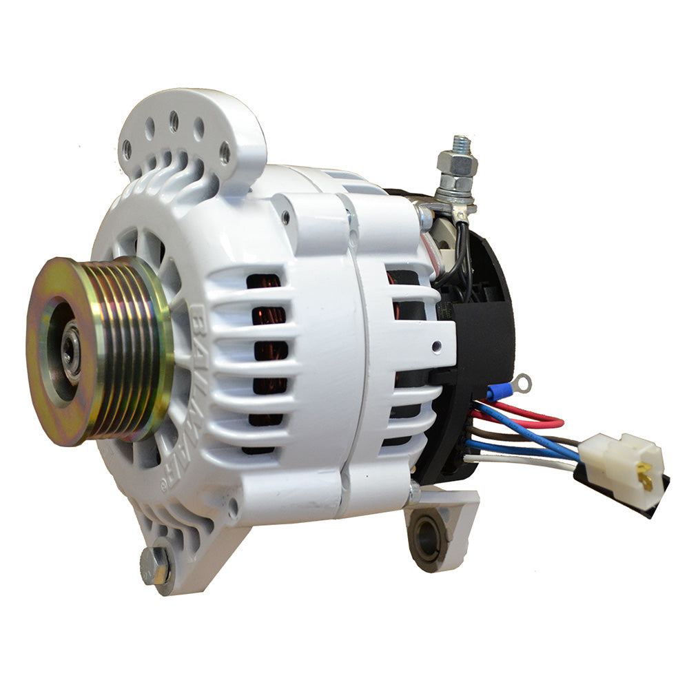 120 AMP 12V Balmar Alternator with 4in Dual Foot Saddle K6 Pulley and Isolated Ground [604-120-K6]