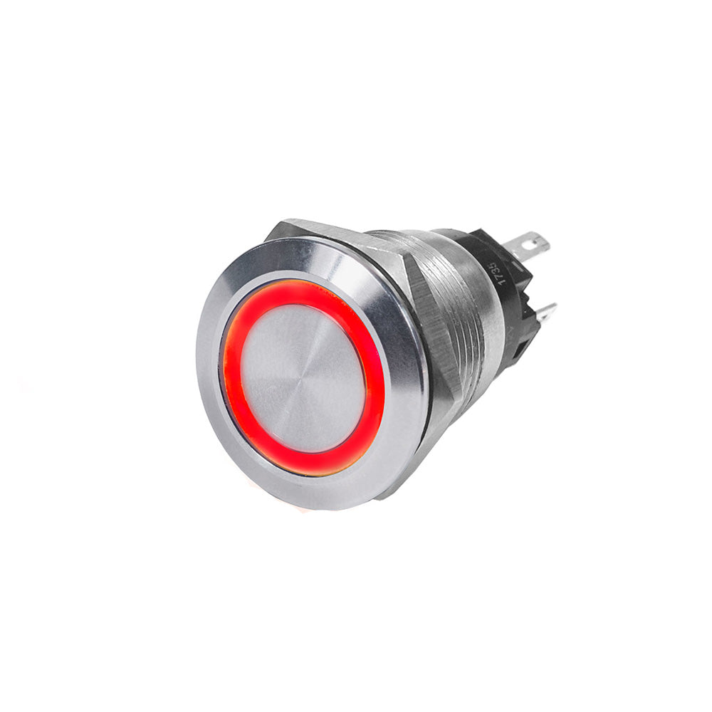 Blue Sea 4163 Red Push Button Switch - 10A - Great Deal!