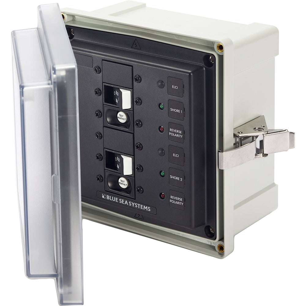 Blue Sea 3117 - 120V AC SMS Panel Enclosure with Two 30A ELCI