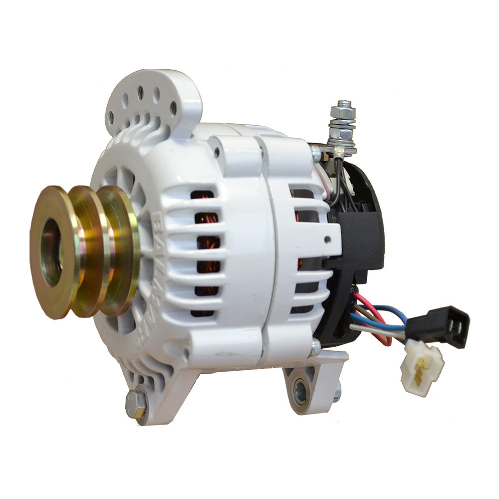Balmar 100 AMP 12V Alternator with Dual Foot Saddle Pulley & Isolated Ground - Hot Deal [60-100-DV]