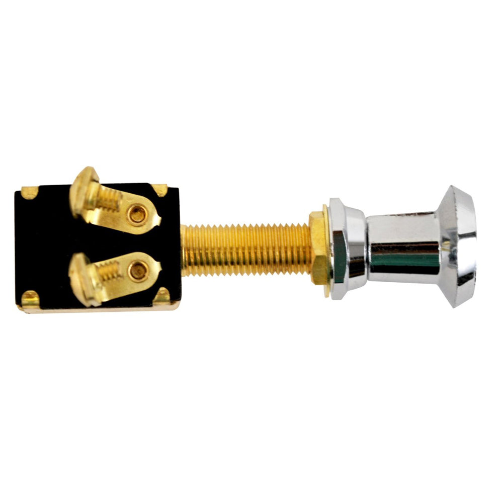Attwood Chrome Plated Push/Pull Two-Position On/Off Switch for 12V DC Lights - Great Deal!