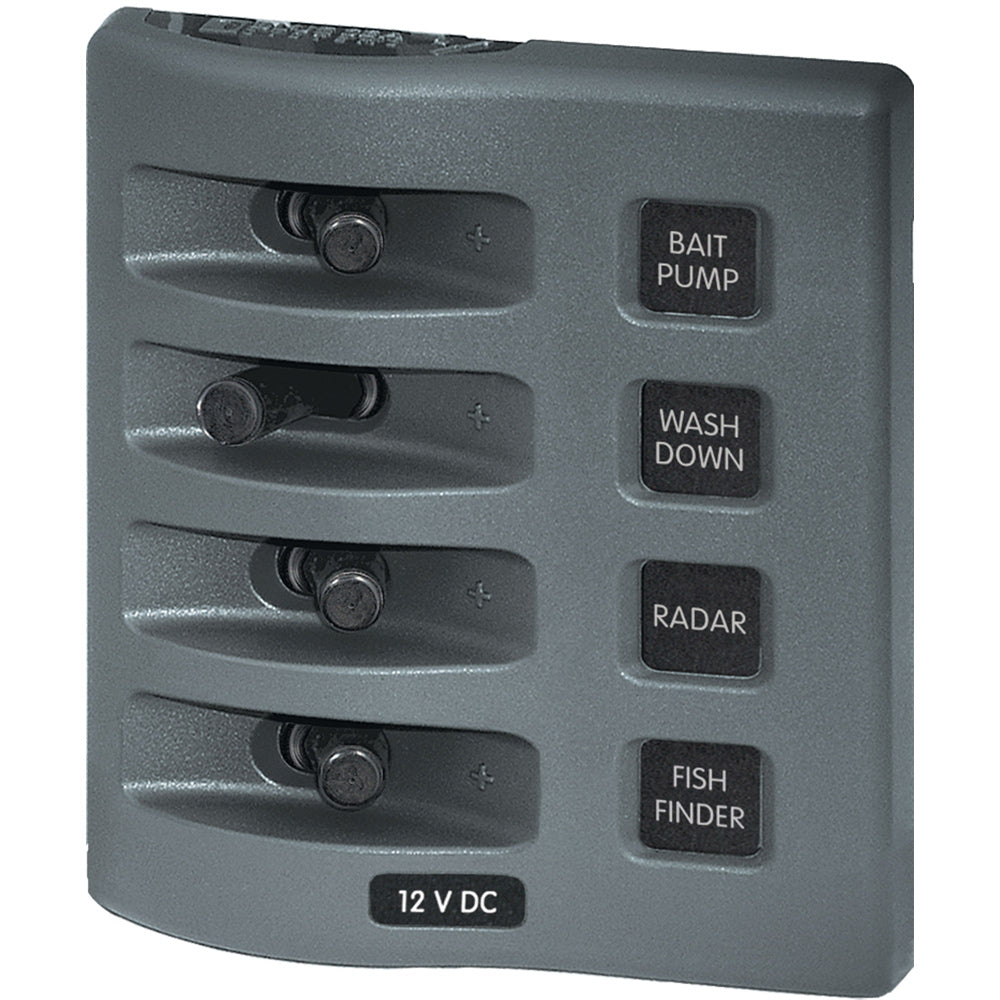 Hot Deal! Blue Sea 4305 12V DC Waterproof 4-Position Switch Panel for Weather-Resistant Use