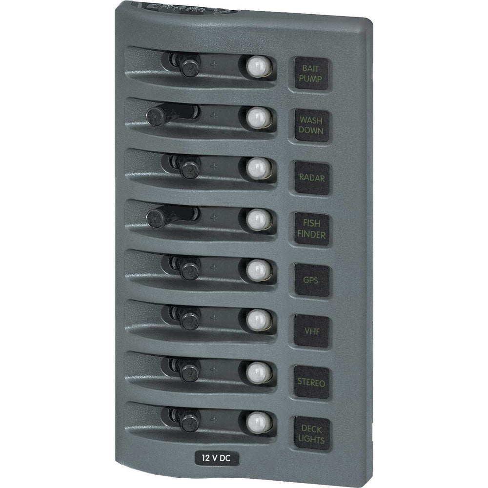 Hot Deal: Blue Sea 4378 Grey 8 - Position Weather - Resistant Circuit Breaker Panel