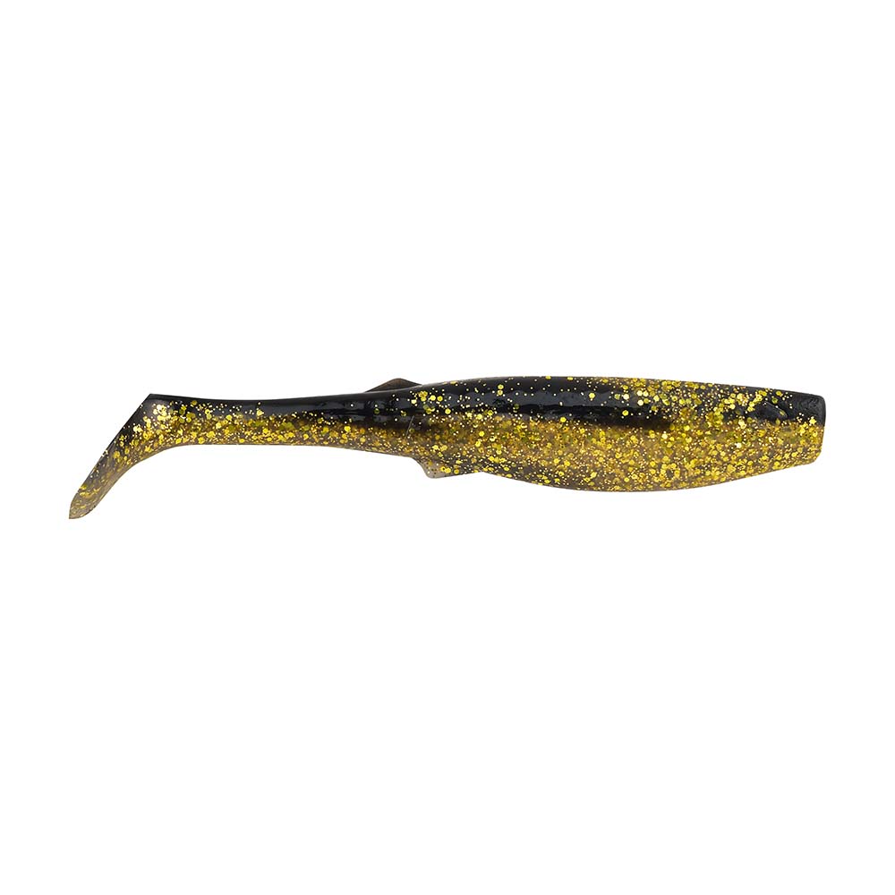 Berkley Gulp! 4-Inch Black Gold Paddleshad Soft Bait [1545525]