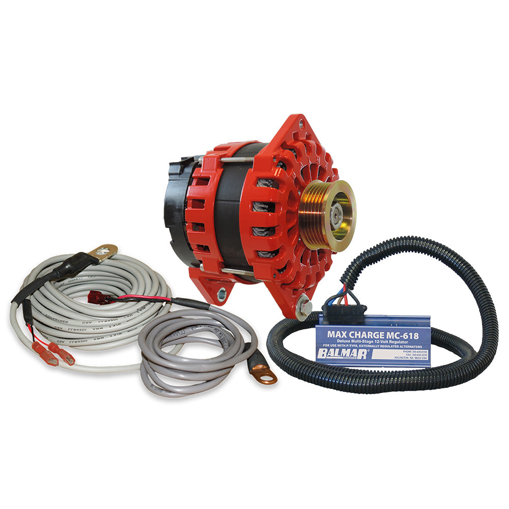 Hot Deal: 12V 250 AMP Balmar Alternator Kit with K6 Pulley, Regulator & Temp Sensor
