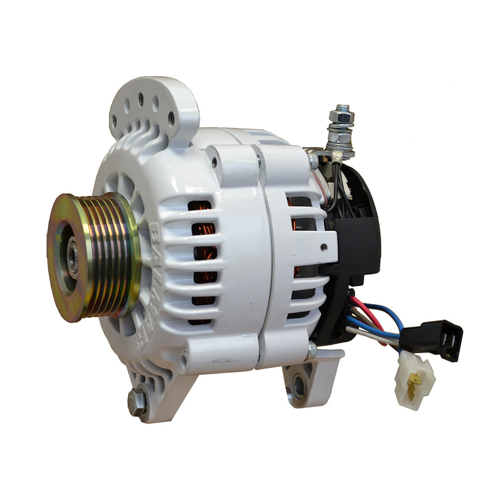 100 AMP 12V Balmar Alternator with 3.15 Dual Foot Saddle K6 Pulley and Isolated Ground [60-100-K6]