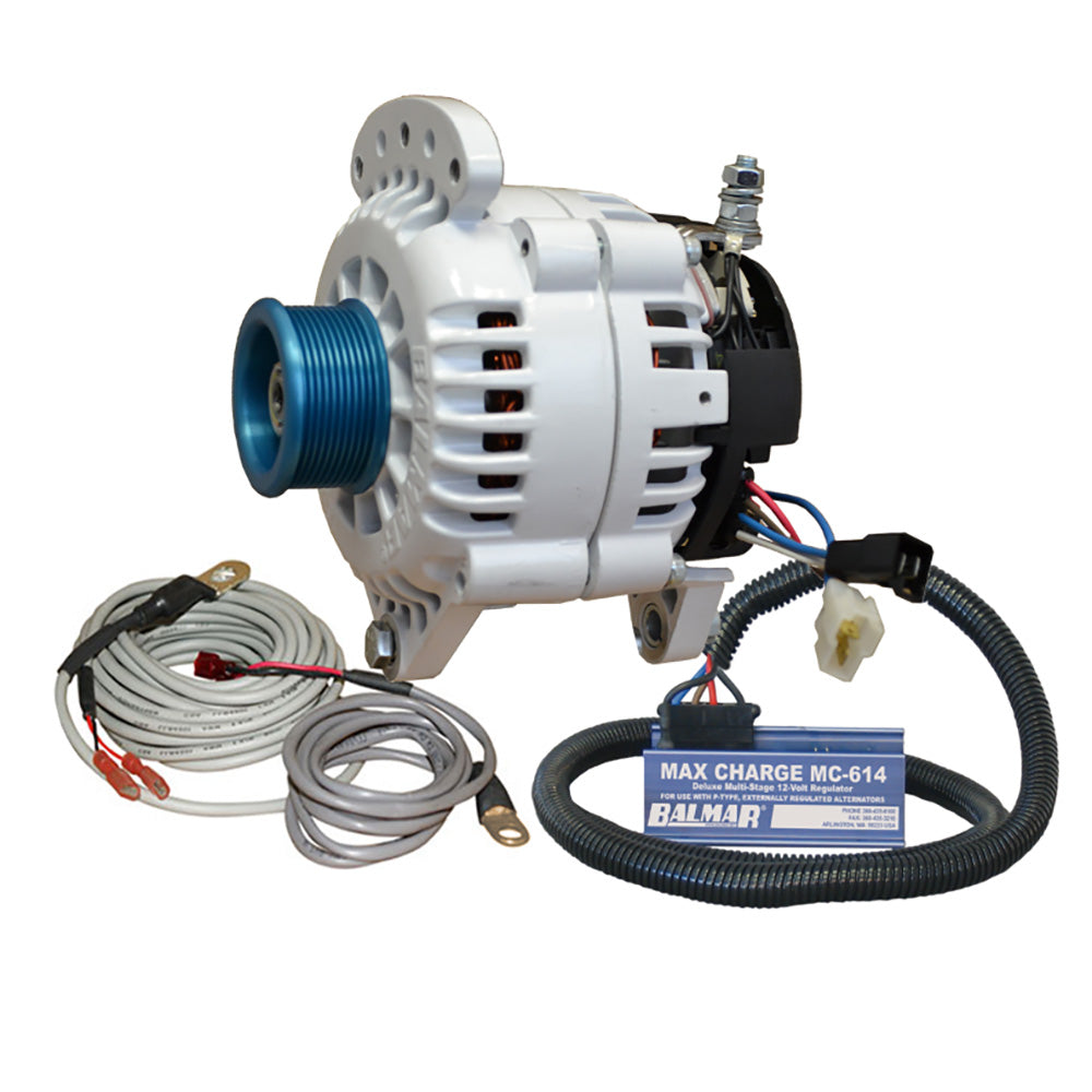 Hot Deal: Balmar 100 AMP 12V Alternator Kit with Regulator & Temp Sensor [60-YP-MC-100-J10]