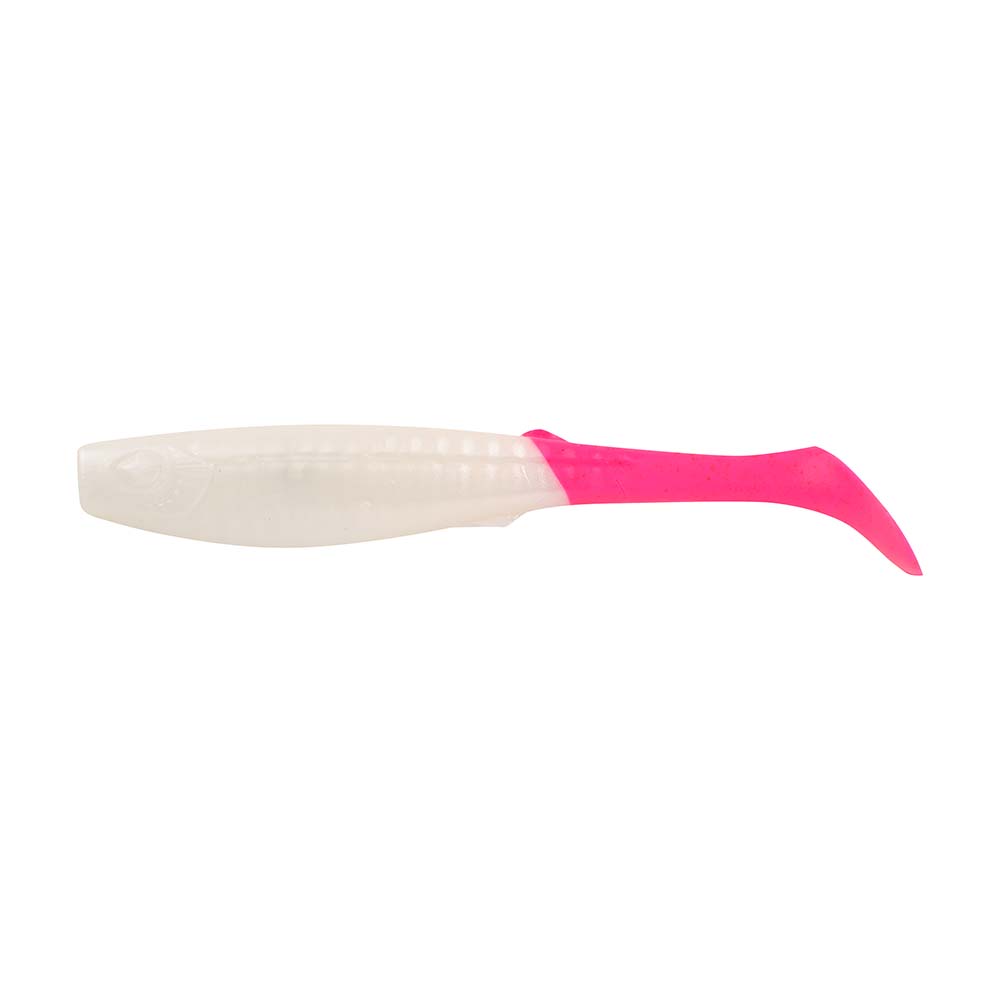 Hot Deal! Berkley Gulp Paddleshad 4-Inch Pearl White/Pink Soft Bait for Inshore Fishing