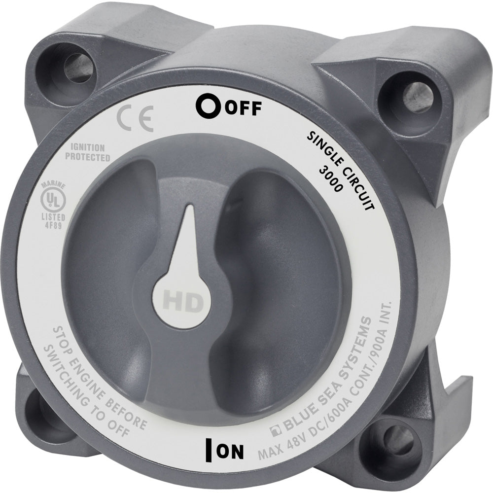 Blue Sea 3000 HD-Series Single Circuit ON/OFF 600A Battery Switch