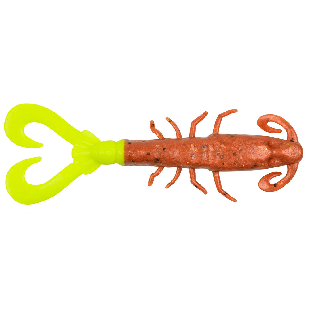 Berkley Gulp! Mantis Shrimp Soft Bait - New Penny/Chartreuse, Ideal for Fishing