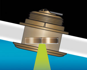 Airmar B164 1KW Bronze 8-Pin Tilted Element Transducer for Garmin - High-Performance Fishing Essential